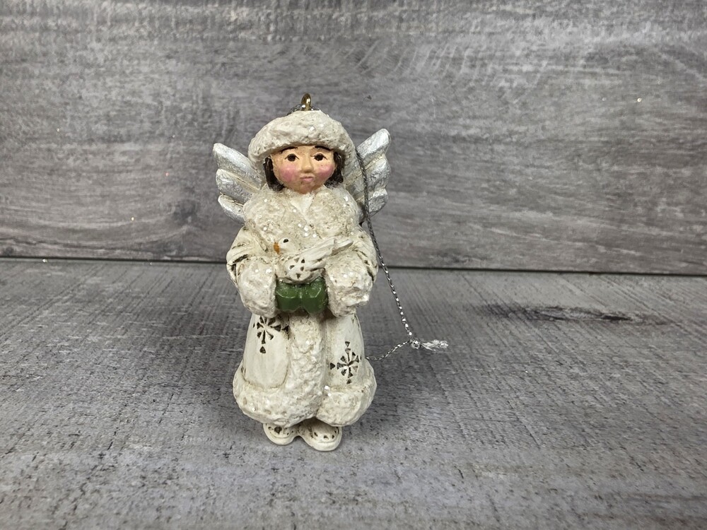 Pam Schifferl Angel Ornament Dove Midwest of Cannon Falls Christmas g15f5